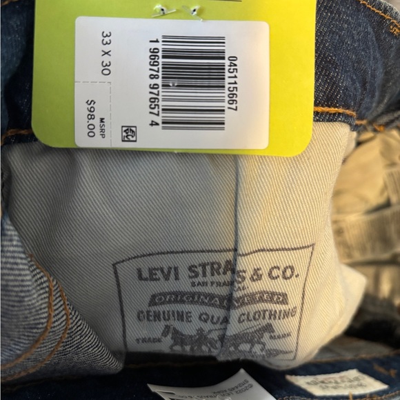 Levi's Men's Blue Denim Jeans, Classic Fit, NWT, Size 33x30 - Picture 6 of 6